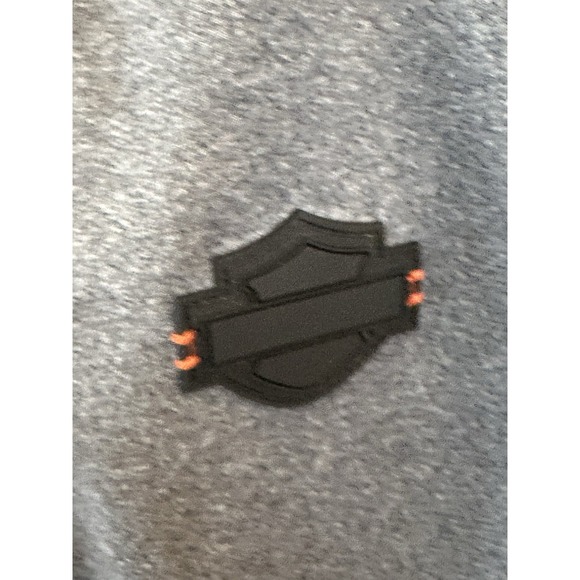 Harley Davidson Jacket Womens L Gray Mid Layer Soft Shell Full Zip Motorcycle - Picture 4 of 7